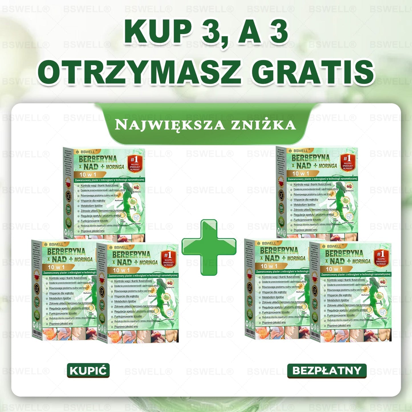 🍐🍐BSWELL® Nano mikroigłowy plaster wyszczuplający (Raz dziennie, efekty już po 28 dniach ✅ Wspiera odchudzanie, serce, cukrzycę, sen, jelita, stawy i więcej.