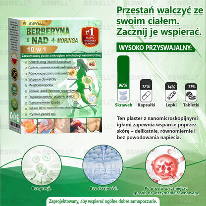 🍐🍐BSWELL® Nano mikroigłowy plaster wyszczuplający (Raz dziennie, efekty już po 28 dniach ✅ Wspiera odchudzanie, serce, cukrzycę, sen, jelita, stawy i więcej.