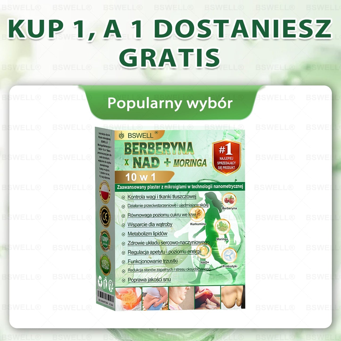 🍐🍐BSWELL® Nano mikroigłowy plaster wyszczuplający (Raz dziennie, efekty już po 28 dniach ✅ Wspiera odchudzanie, serce, cukrzycę, sen, jelita, stawy i więcej.